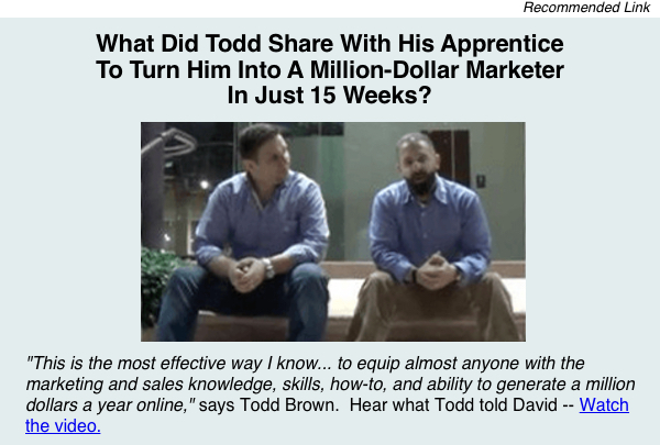 Todd Brown's Apprentice 