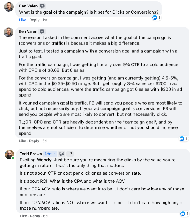 MFA Nation Facebook Group Comments